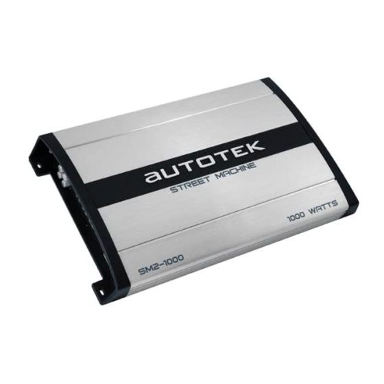Autotek Street Machine SM1-1000 User Manual