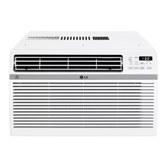 LG LW1217ERSM Window Air Conditioner Manuals