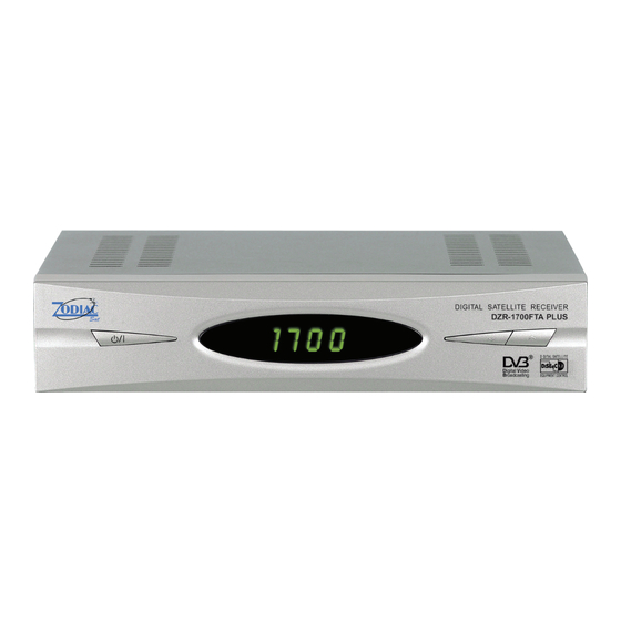 Zodiac DZR-1700FTA PLUS User Manual