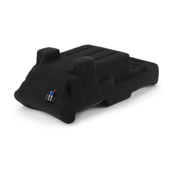 JL Audio Stealthbox SB-GM-3GSLVCNSL/10TW1 Installation Manual