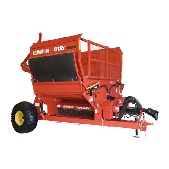 HighLine Bale Pro CFR651 Operator's Manual