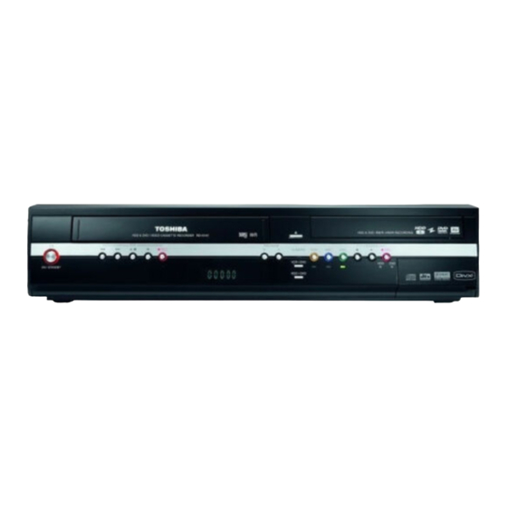Toshiba RD-XV47KE Owner's Manual