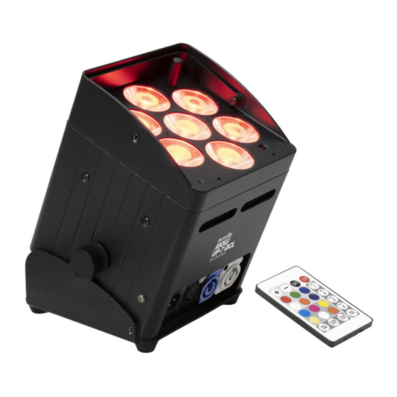 EuroLite AKKU UP-7 QCL Spot QuickDMX User Manual