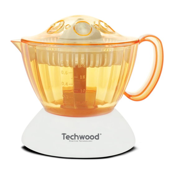 User Manuals: TECHWOOD TPF-45 Electric Citrus Juicer