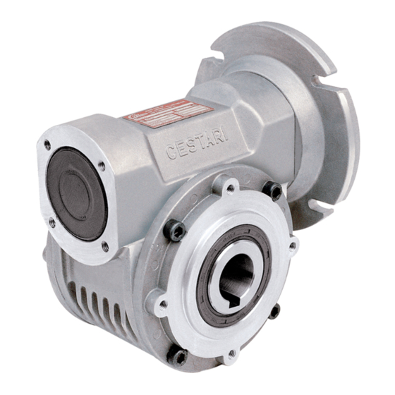 WEG CESTARI Worm Gearbox line Manuals