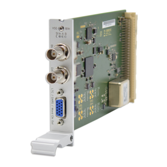 Meinberg IMS-VSG181H Setup Manual