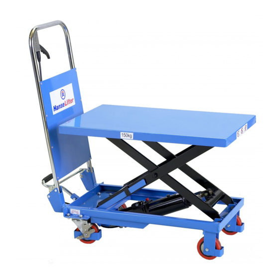 HanseLifter SPA Series Operating Manual