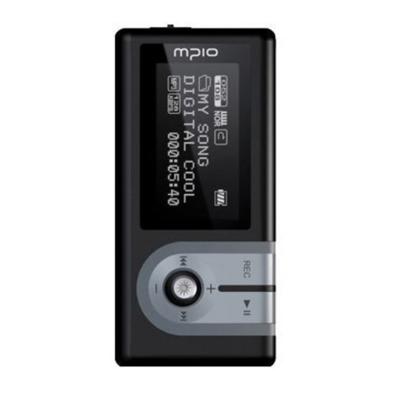 MPIO ML 100 MP3 PLAYER USER MANUAL ManualsLib