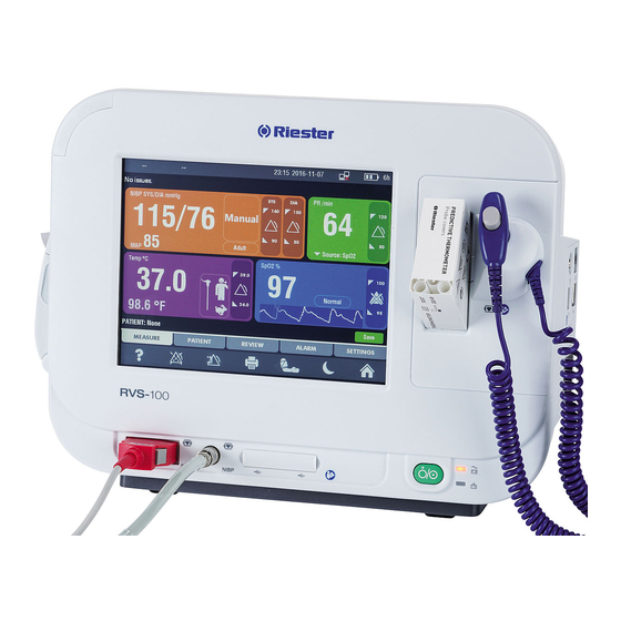 Riester RVS-100 Quick Start Manual