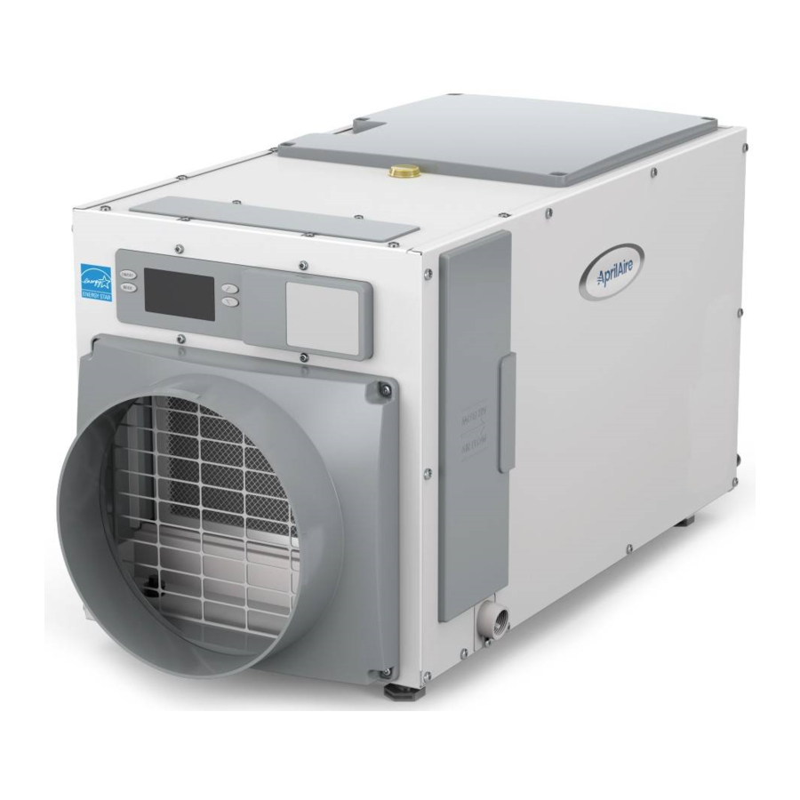 Aprilaire E080, E100 - Dehumidifier Manual | ManualsLib