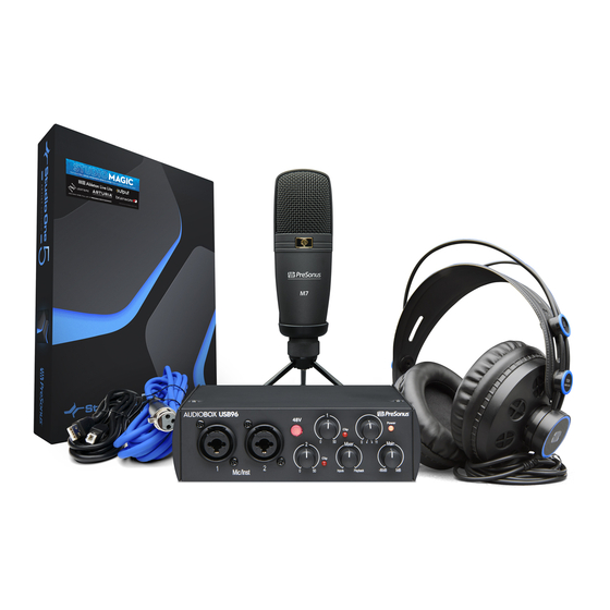 PRESONUS AudioBox STUDIO Manual