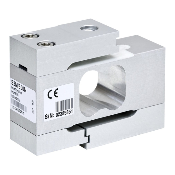 User Manuals: HBM S2M Series High-precision Load Cell