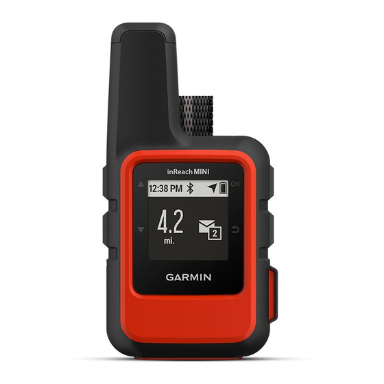 Garmin inReach Mini Quick Start Manual