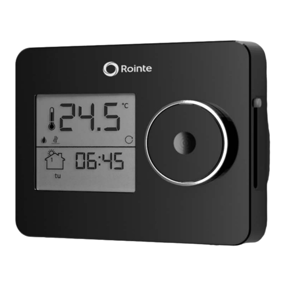 Rointe EASY Touch Easy Setup Manual
