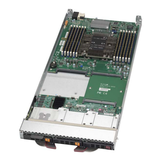 Supermicro SuperBlade SBI-6419P-C3N Manuals
