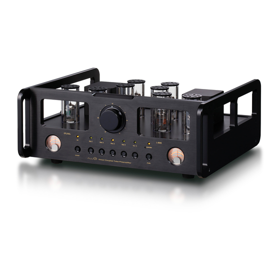 ALLNIC AUDIO L-8500 OTL/OCL Owner's Manual