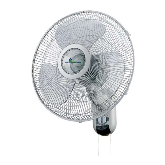 AIR GREAN AG-WF16L02M Owner's Manual