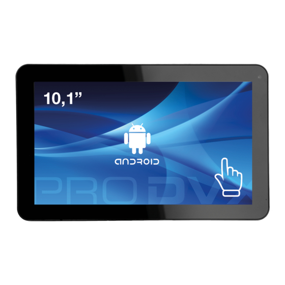Pro DVX APPC-10DS Android Panel PC Manuals