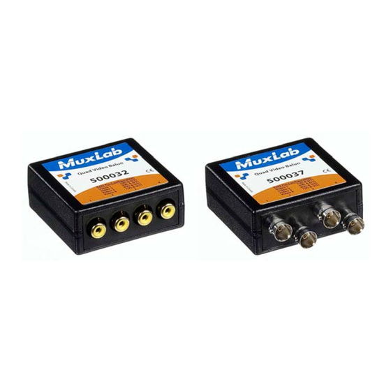 MuxLab 500032 Quick Installation Manual