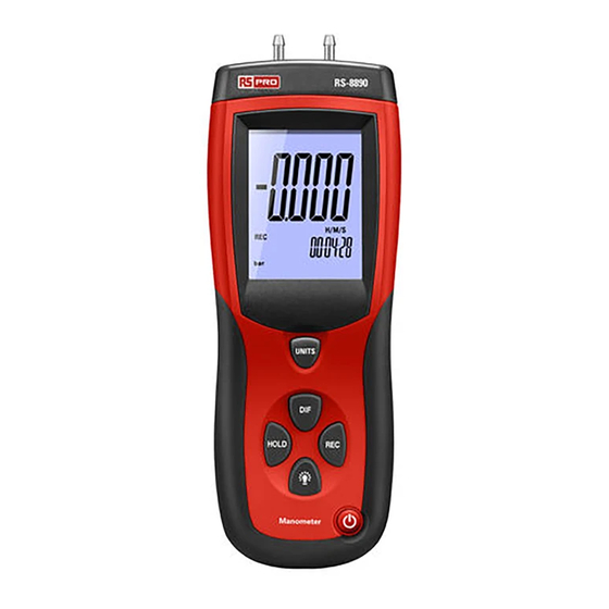 RS PRO RS-8890 Instruction Manual