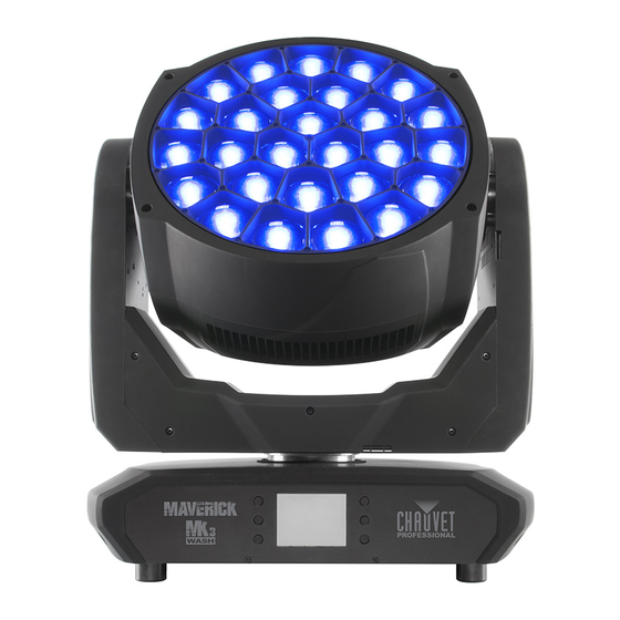 Chauvet Professional Maverick MK3 Wash Quick Reference Manual