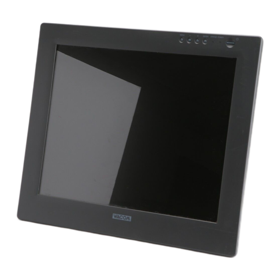 Wacom DTU-710 Manual