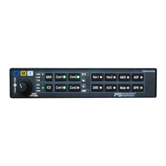 PS Engineering PMA6000B Installation And Operation Manual