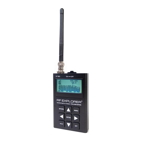 RF Venue RF Explorer Pro Audio Edition User Manual