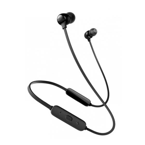 Harman JBL TUNE115BT Quick Start Manual