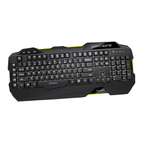 Sharkoon Shark Zone K30 Manual