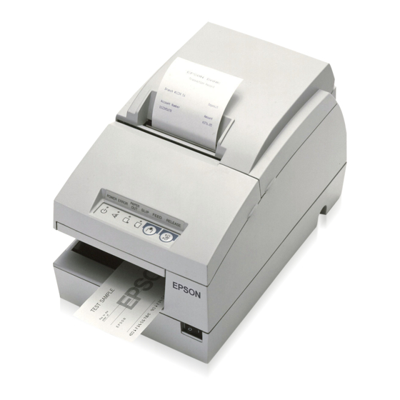 Epson TM-U675 Installation Manual