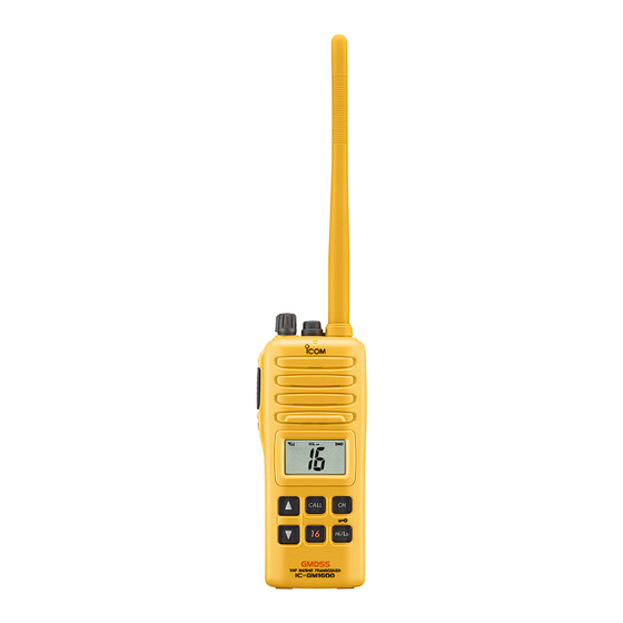 Icom GM1600DU Instruction Manual