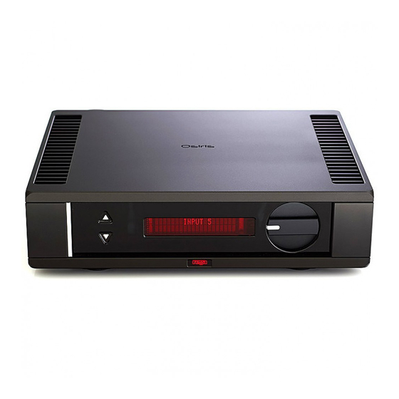 Rega Osiris Manual