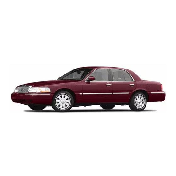 Mercury GRAND MARQUIS 2004 Quick Reference Manual