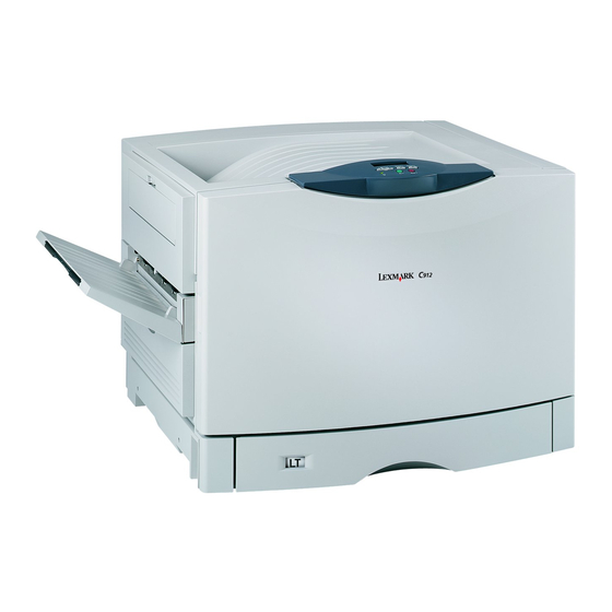 Lexmark C912 User Reference Manual
