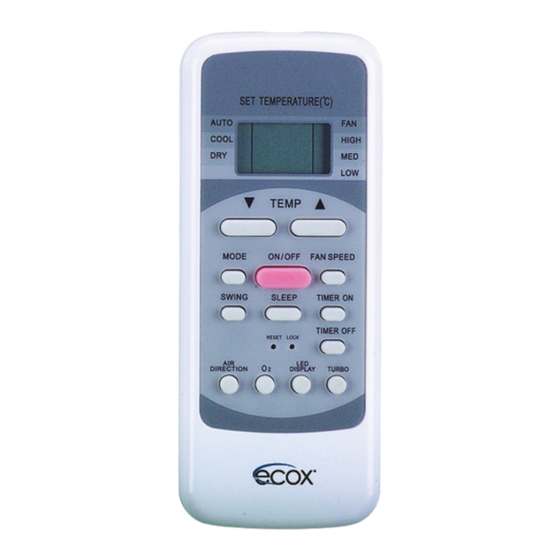 Ecox RG51B14/(C)E Owner's Manual