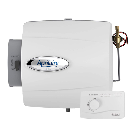Aprilaire 500M Installation Instructions