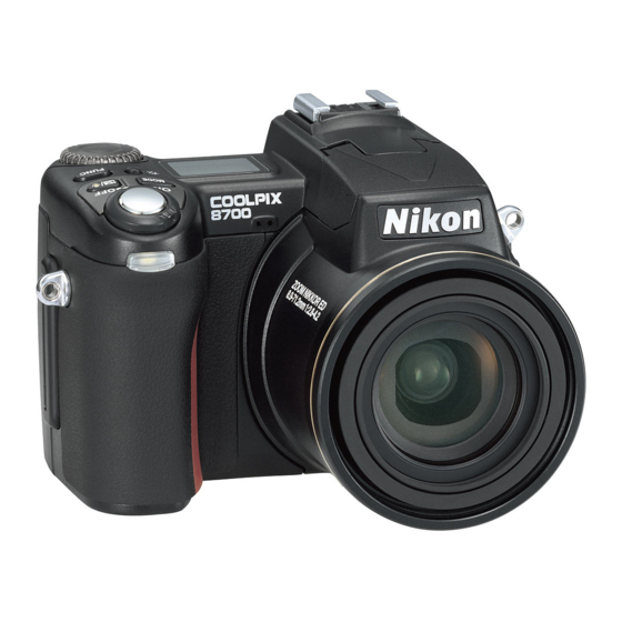 Nikon COOLPIX 8700 Firmware Upgrading Instruction