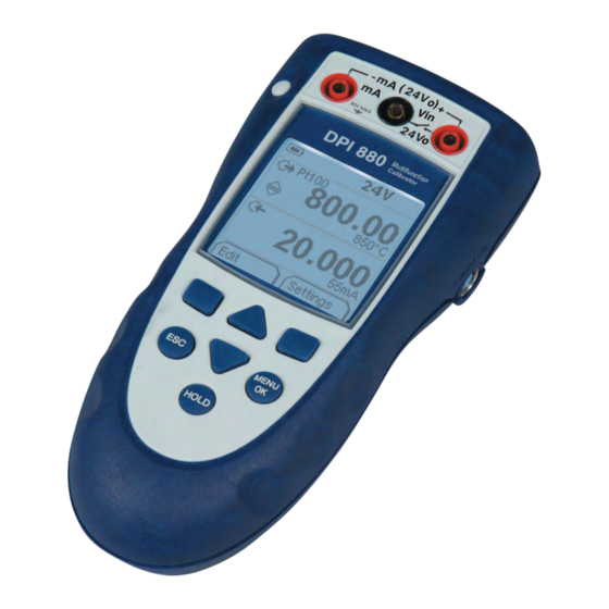 Baker Hughes Druck DPI 880 Instruction Manual