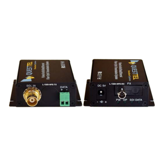 Questtel L-1SDI-SFE-TX/RX Manuals