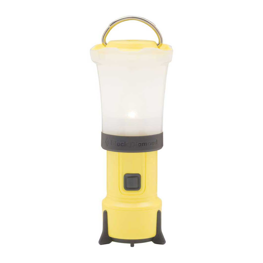 Black Diamond Orbit - 45 Lumens Lantern Manual