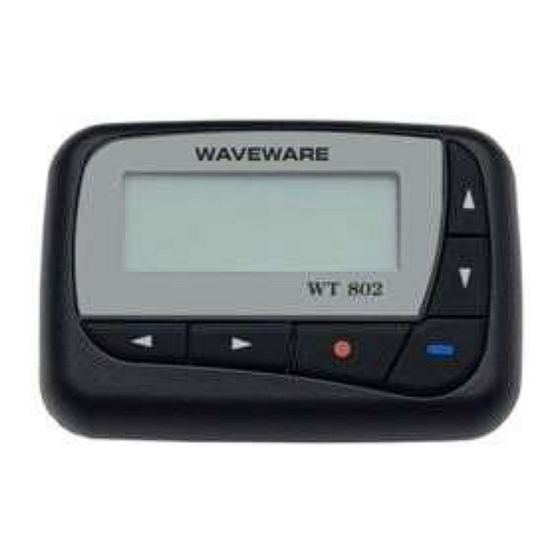 WaveWare WT 802 Programming Manual