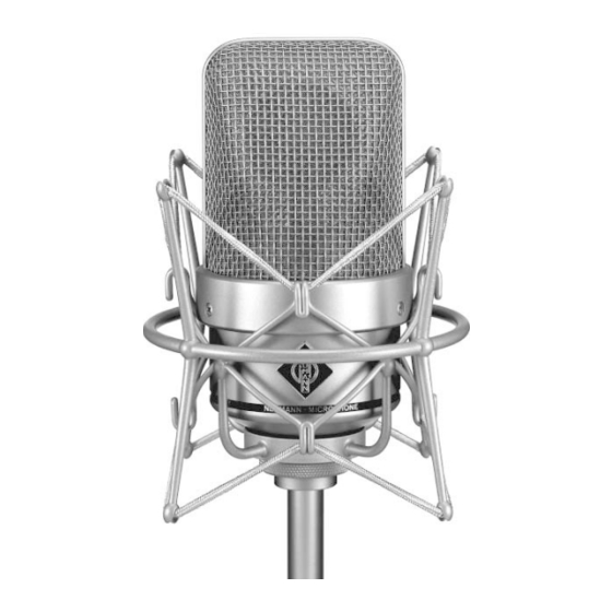 Neumann M 150 Tube Operating Instructions Manual
