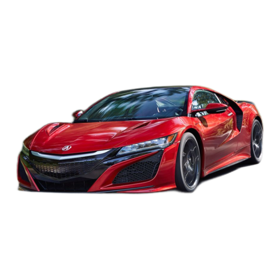 Acura 2017 NSX Owner's Manual