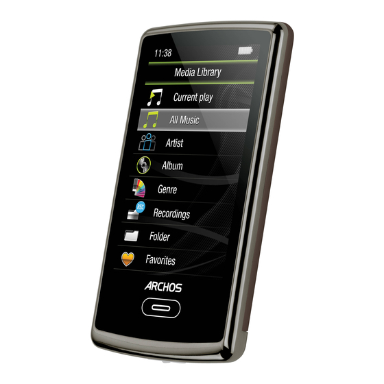 Archos 501338 - 3 Vision Manual
