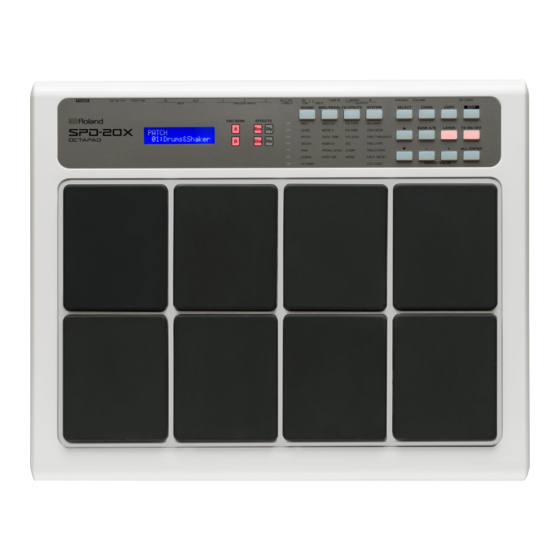 OCTAPAD SPD-20X Service Manual
