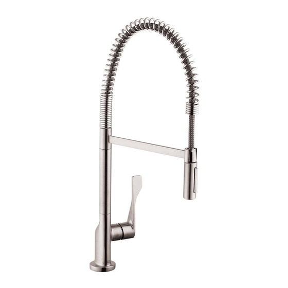 Hans Grohe Axor Citterio 39840801 Installation/User Instructions/Warranty