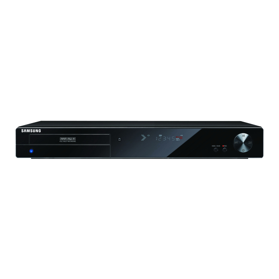 Samsung DVD-HR773 User Manual