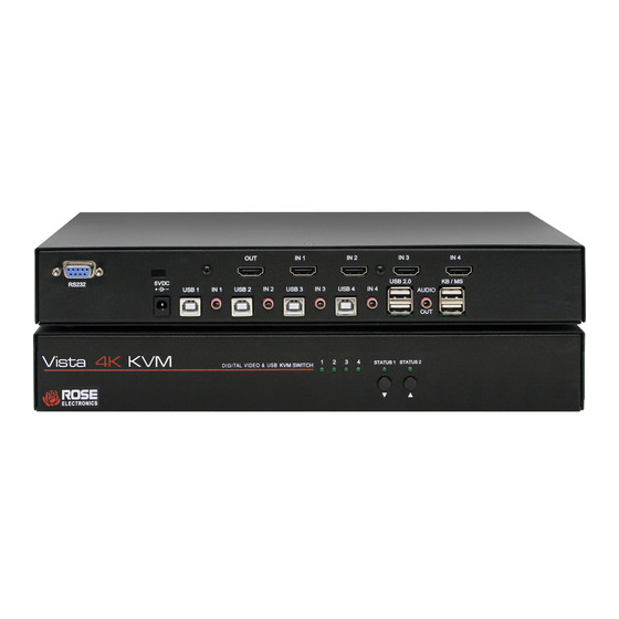 Rose electronics Vista DP KVM-4TDP/A1 Installation And Operation Manual