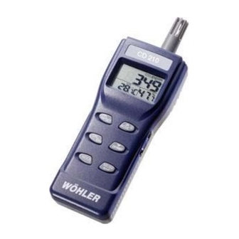 Wohler CD 210 Operating Manual